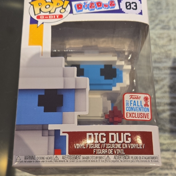 Funko Pop! 8-Bit Dig Dug Vinyl Figure - Blue, Gray, and Red#03 - Picture 1 of 6